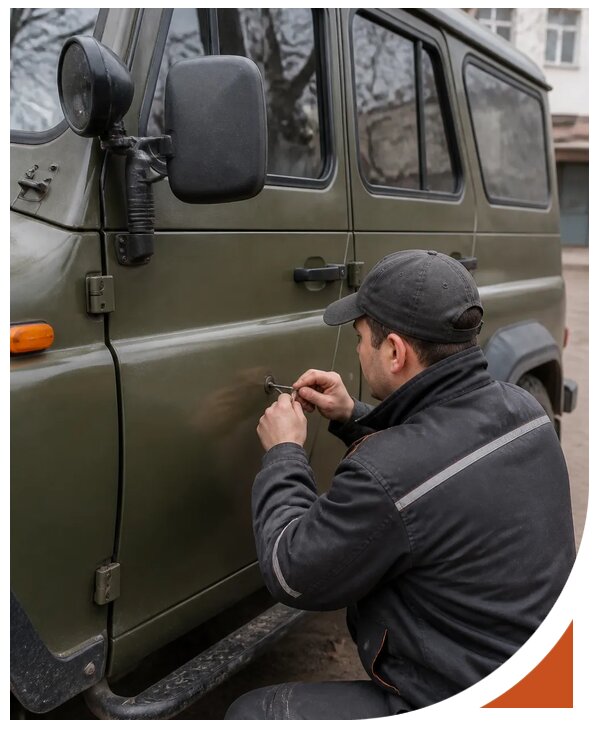 Профессиональное вскрытие автомобиля УАЗ без повреждений в Конаково
